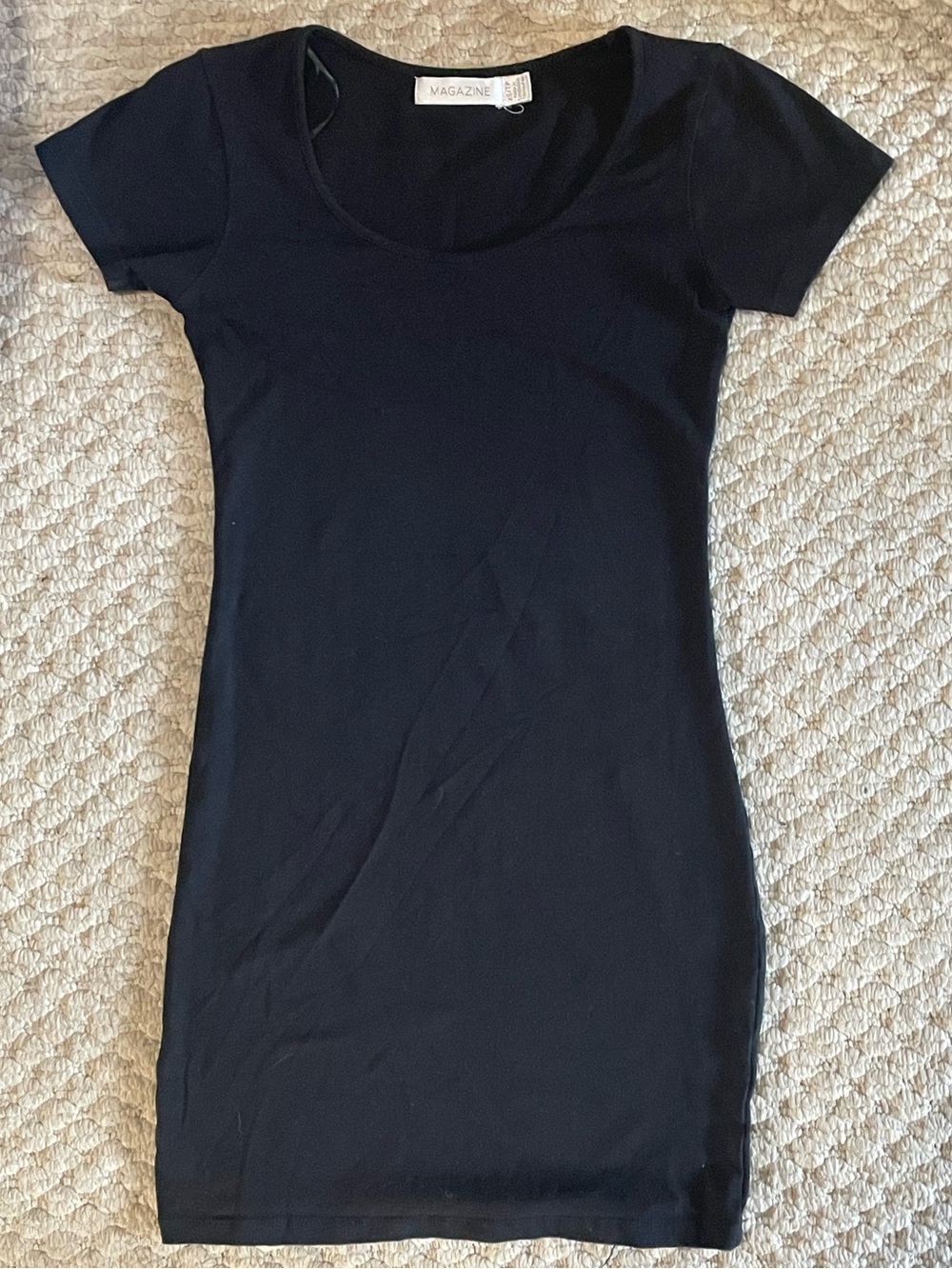 Magazine Little Black Scoop Neck Dress